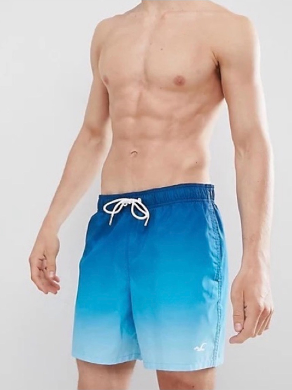 Hollister MAGIC PRINT size 32 H20 Activated Ombré Swim Trunks Board Shorts